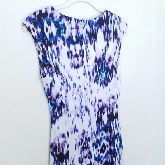Calvin Klein Dress Size XS Multicolor Jersey Tie Dye Ruched Bodycon Mini - Picture 10 of 12